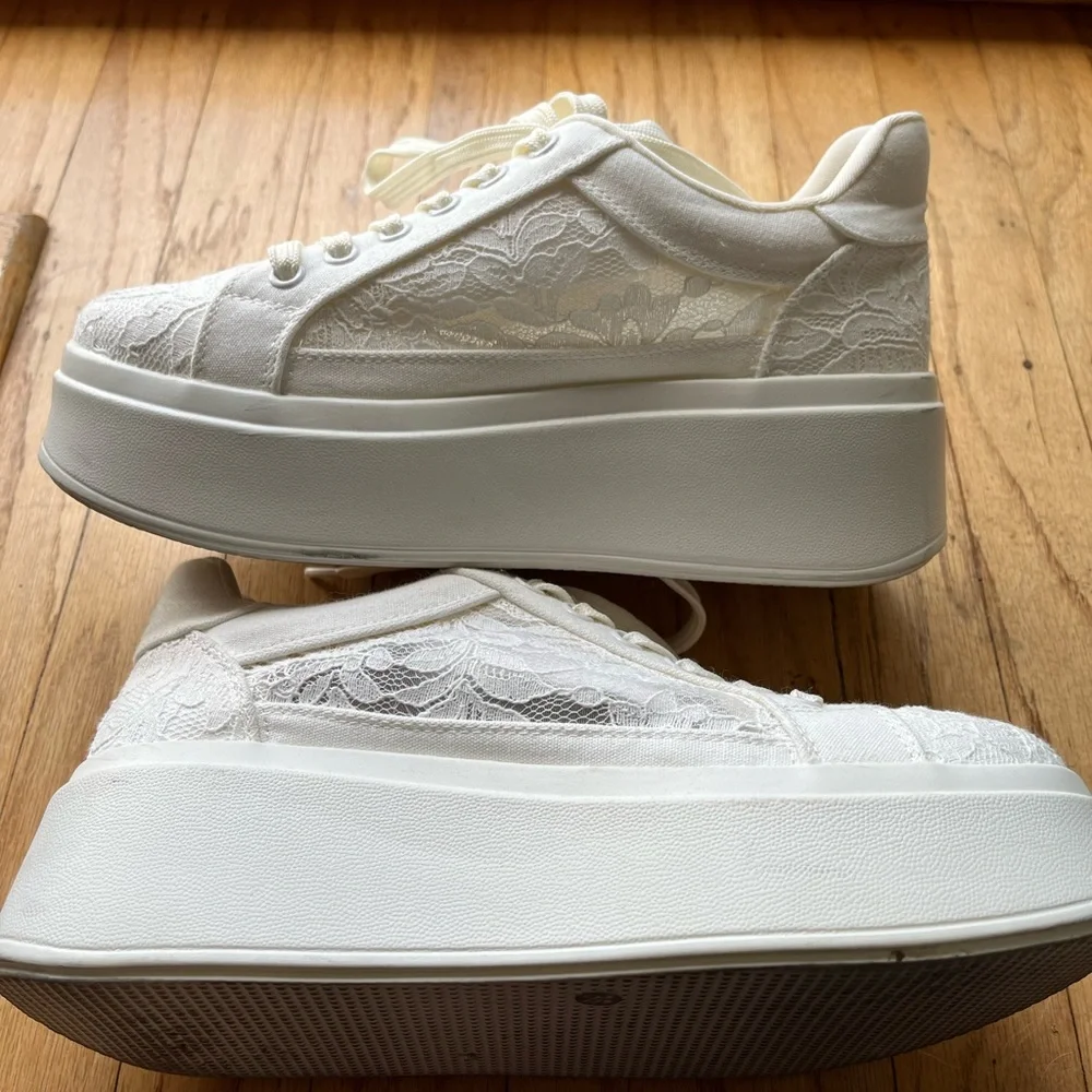 Anna Field White Platform Sneakers